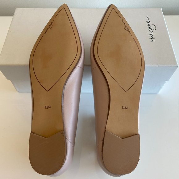 Halogen Owen Pointy Toe Flat Blush Size 8.5 - Picture 5 of 6